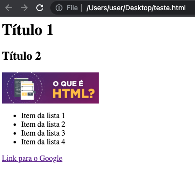 Visualizar o arquivo HTML